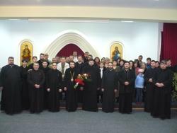 Colindători la reşedinţa episcopală din Caransebeş 